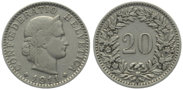 20 Rappen 1911 B